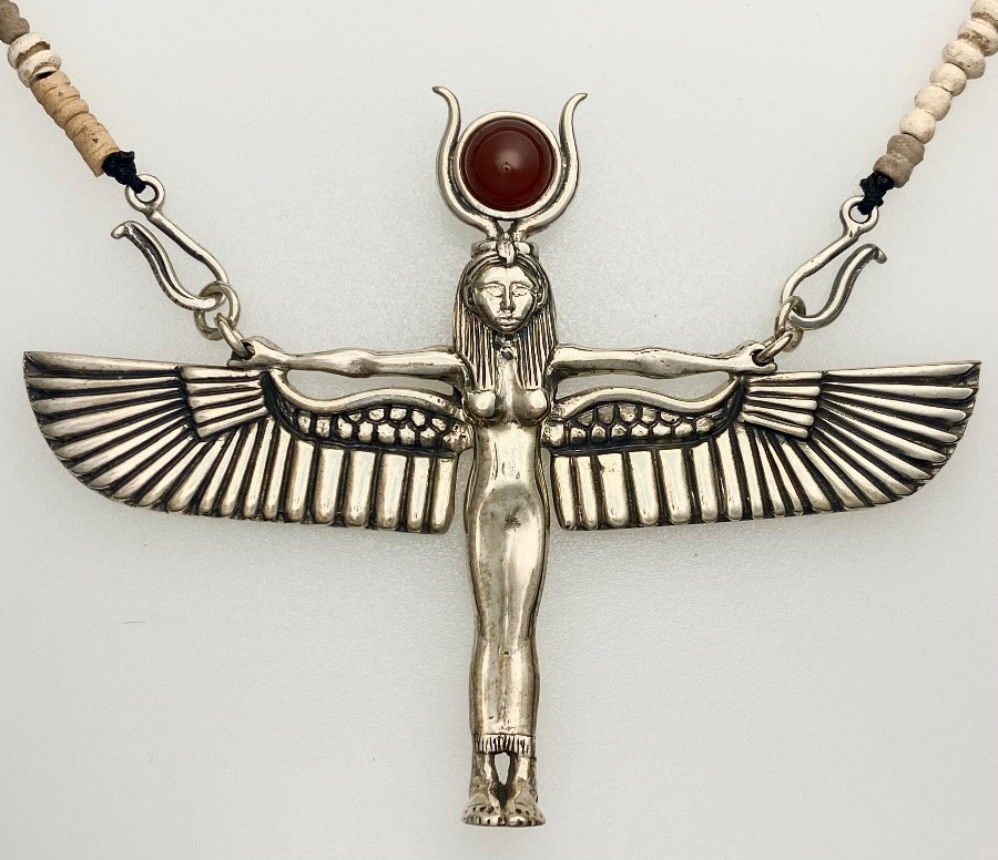 Winged Goddess Isis Necklace